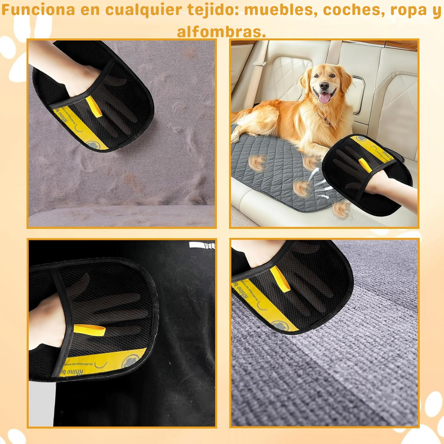 Guante Quita Pelos Ropa y Superficies