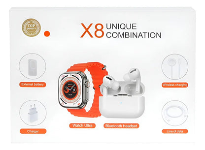 Smartwatch X8 Ultra + Mega Pack 7-en-1
